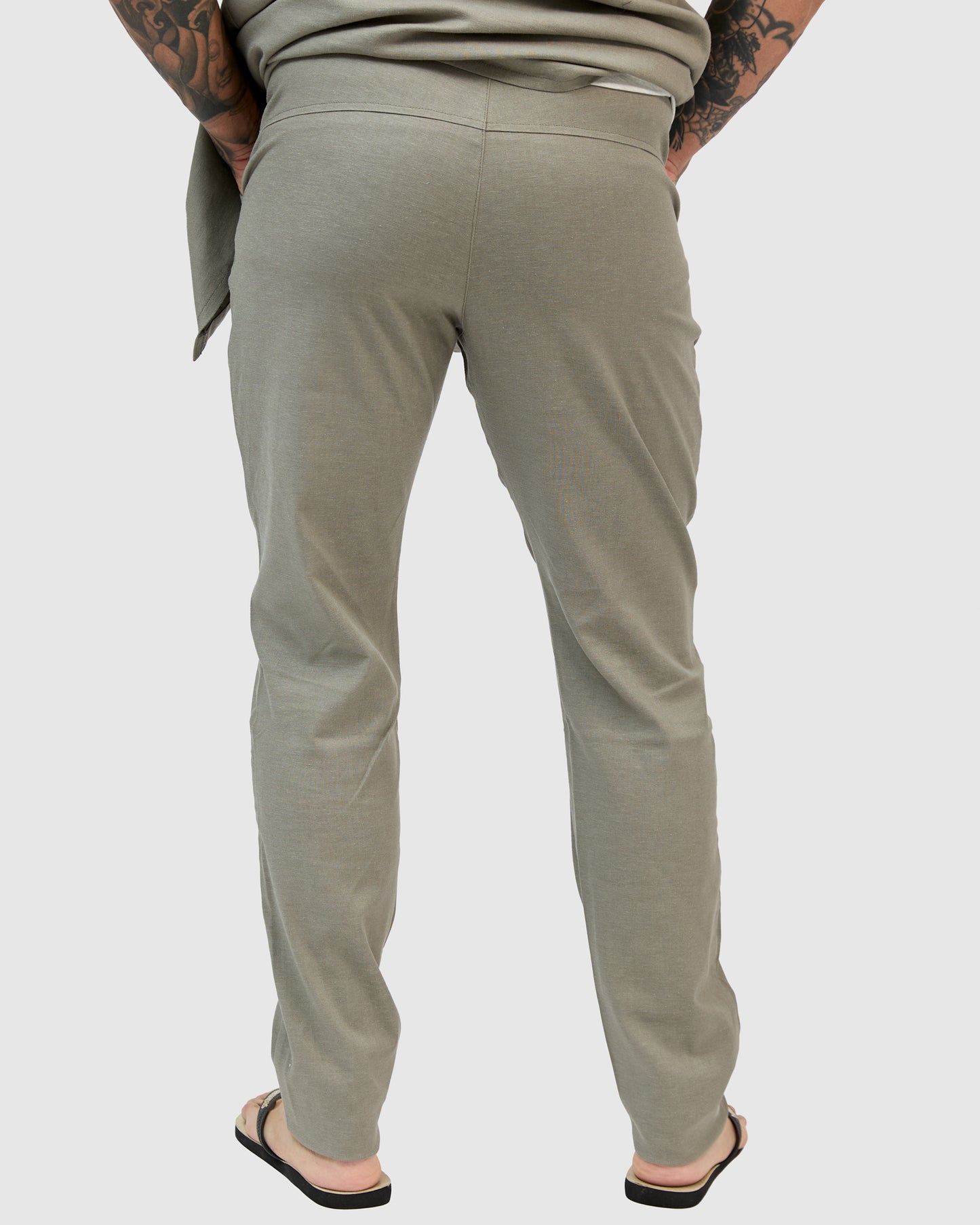 East Linen Pants - Olive