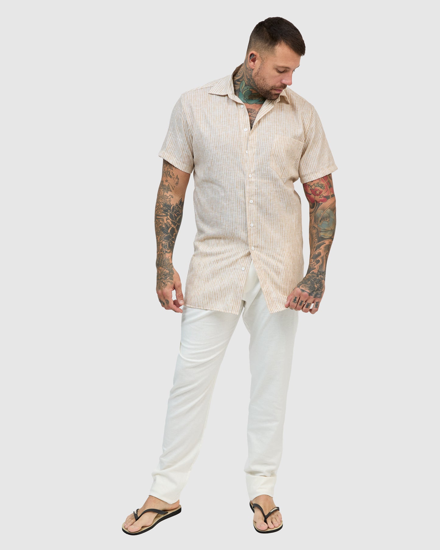 East Linen Pants - Ivory