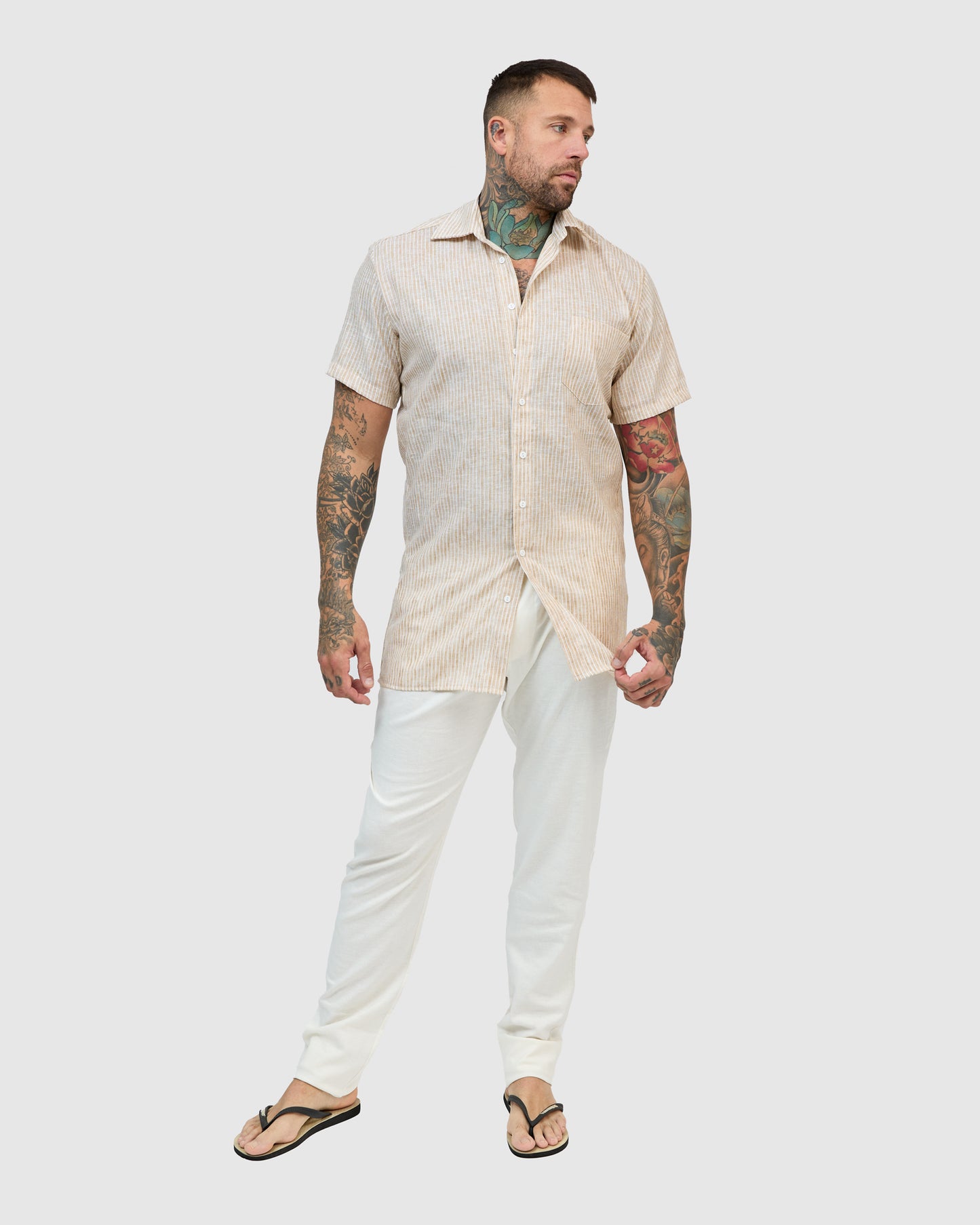 East Linen Pants - Ivory