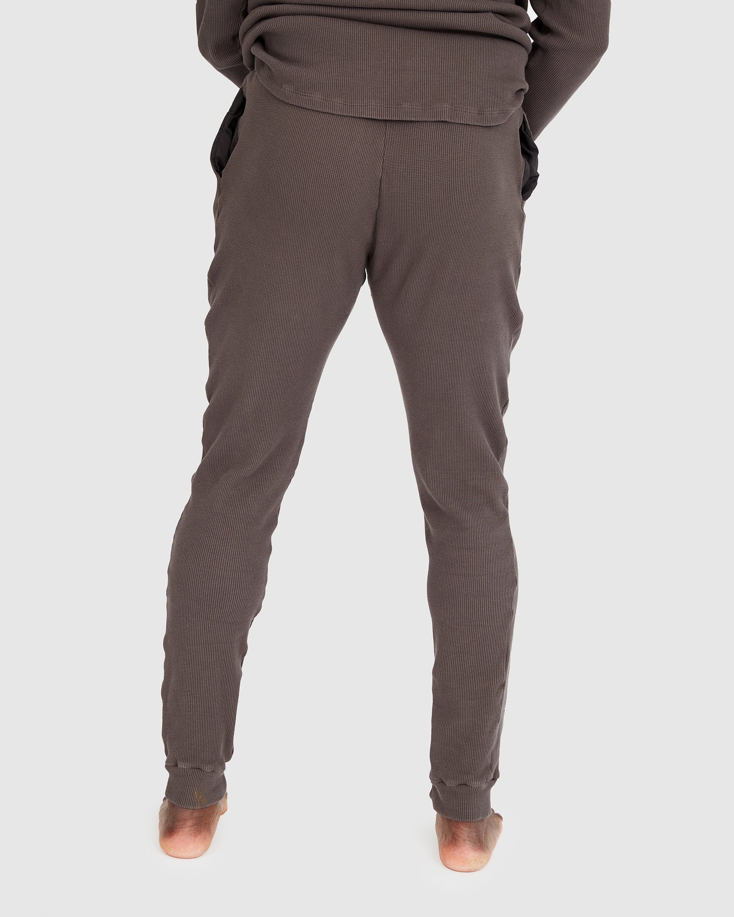Luxe Long Johns - Waffle Taupe/Donkey
