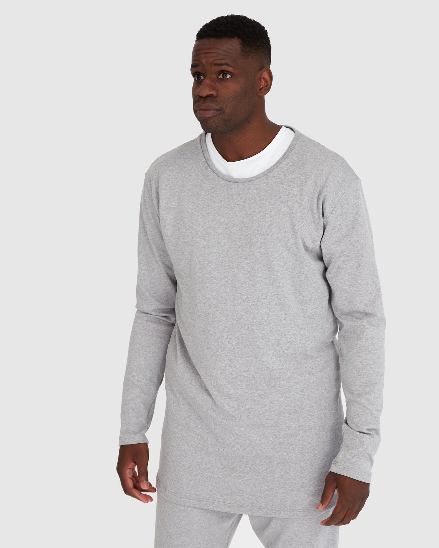 Loungewear Top - Bamboo Grey