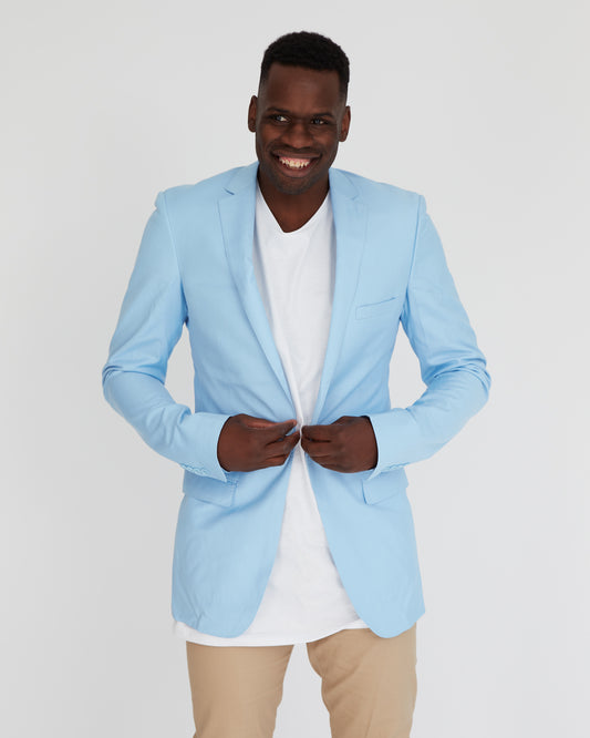Zimmer Suit Jacket - Sky Blue Blazer
