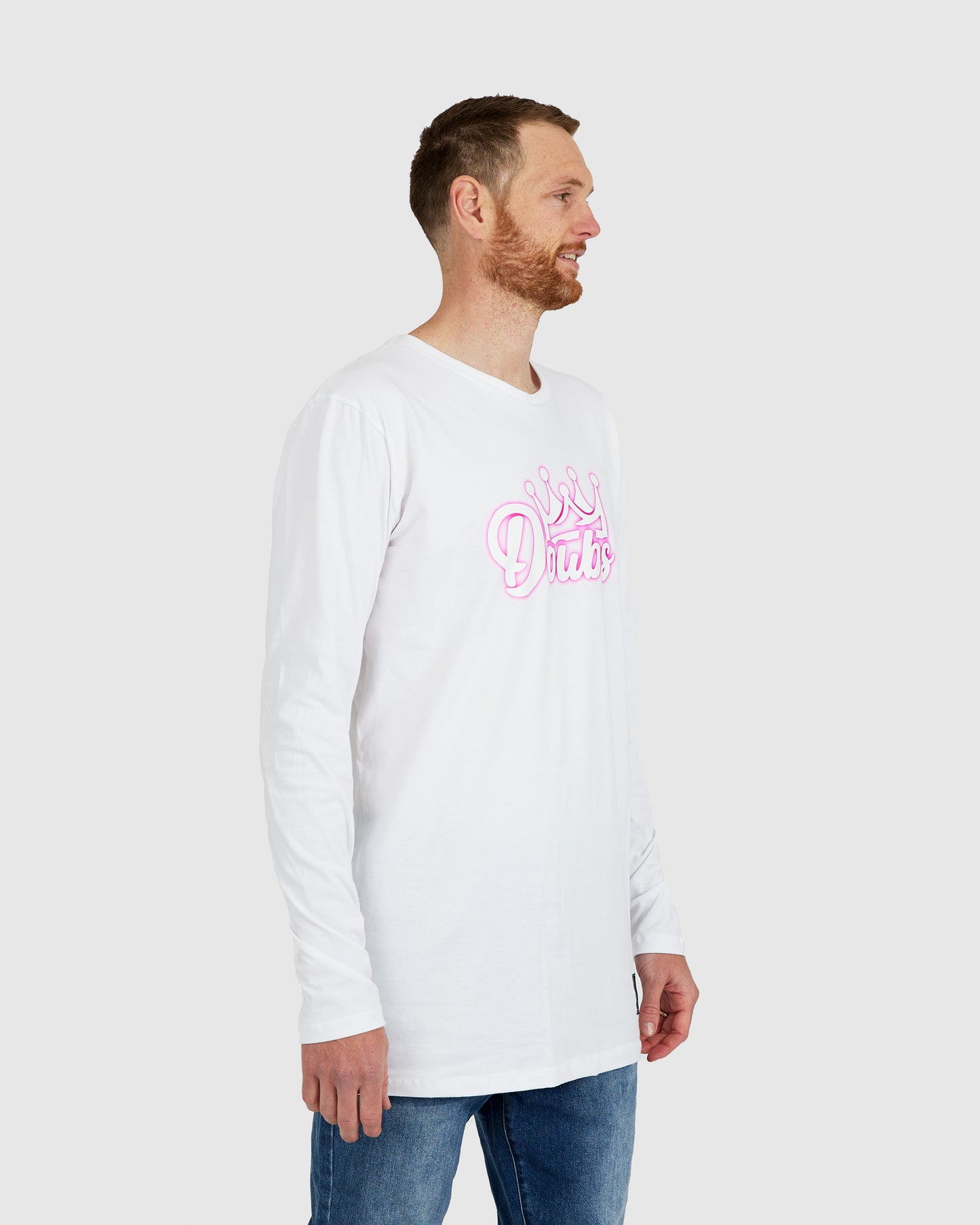 Neon King Long Sleeve - white