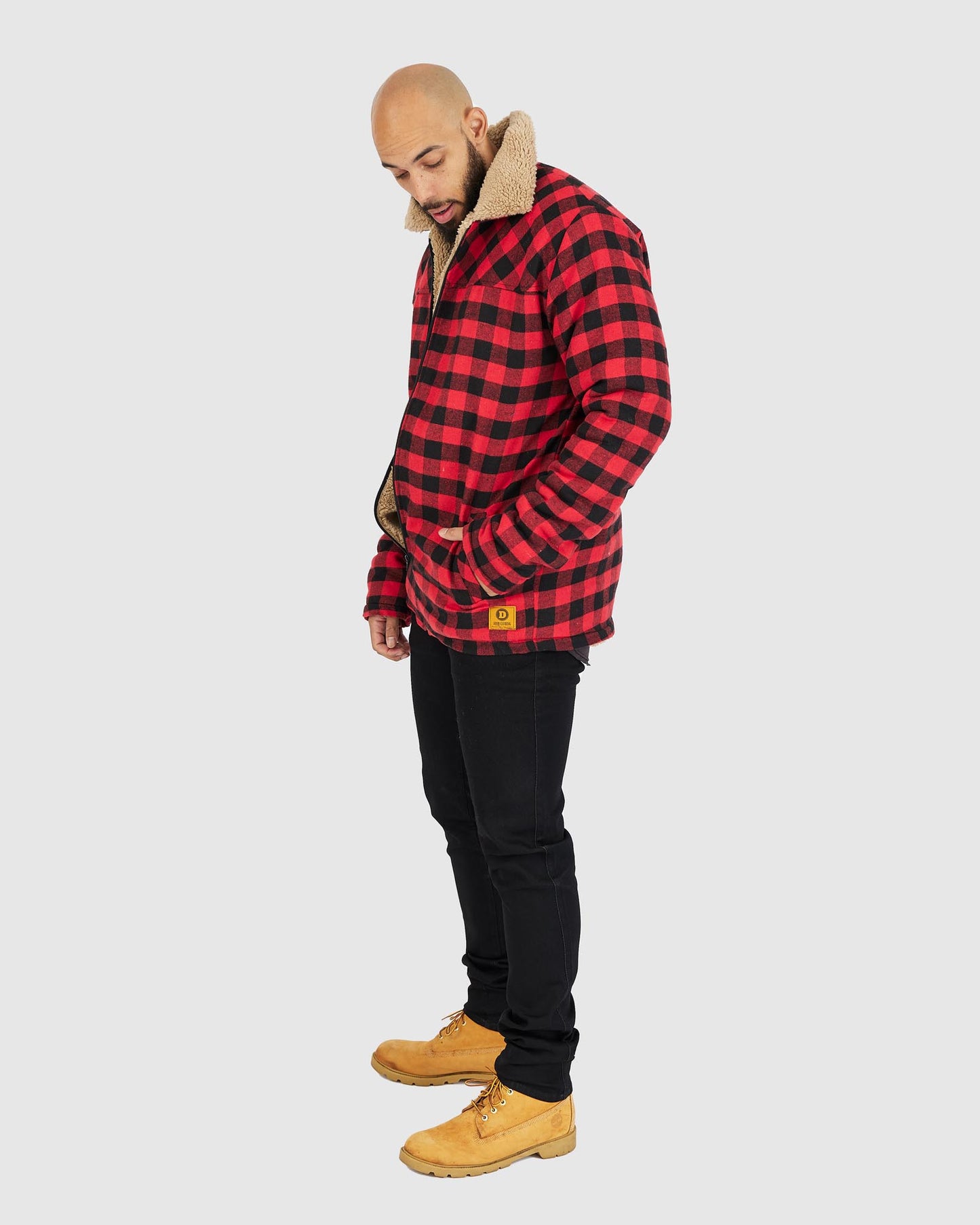 Timber Flannelette - Red/Black Check