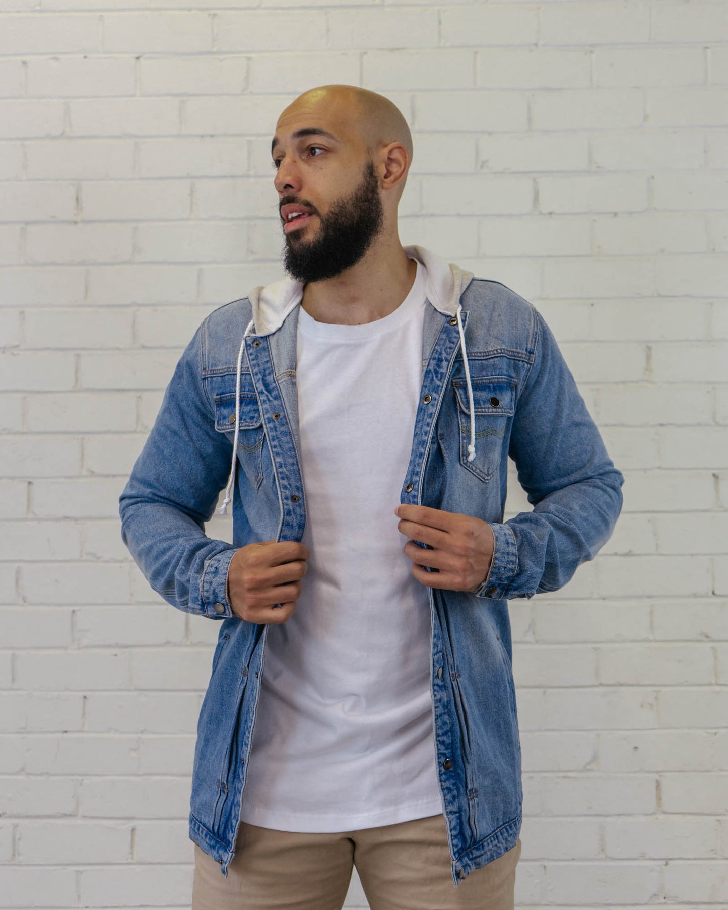 Denim Hoodie Jacket