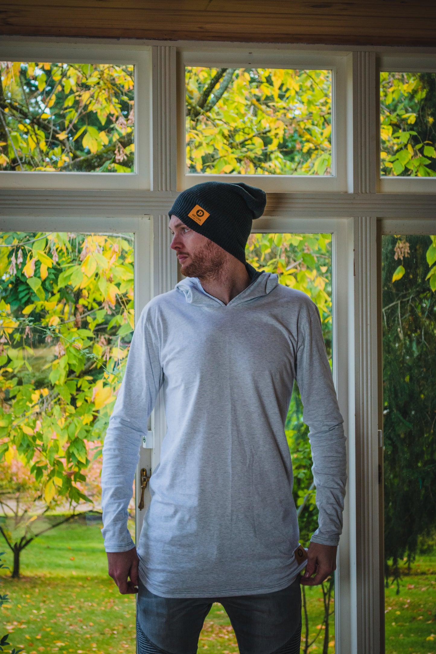Kevy Hoodie - White Marle