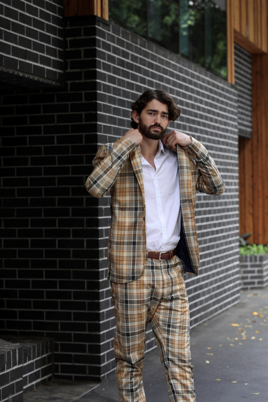 Jordan Suit - Yellow Check