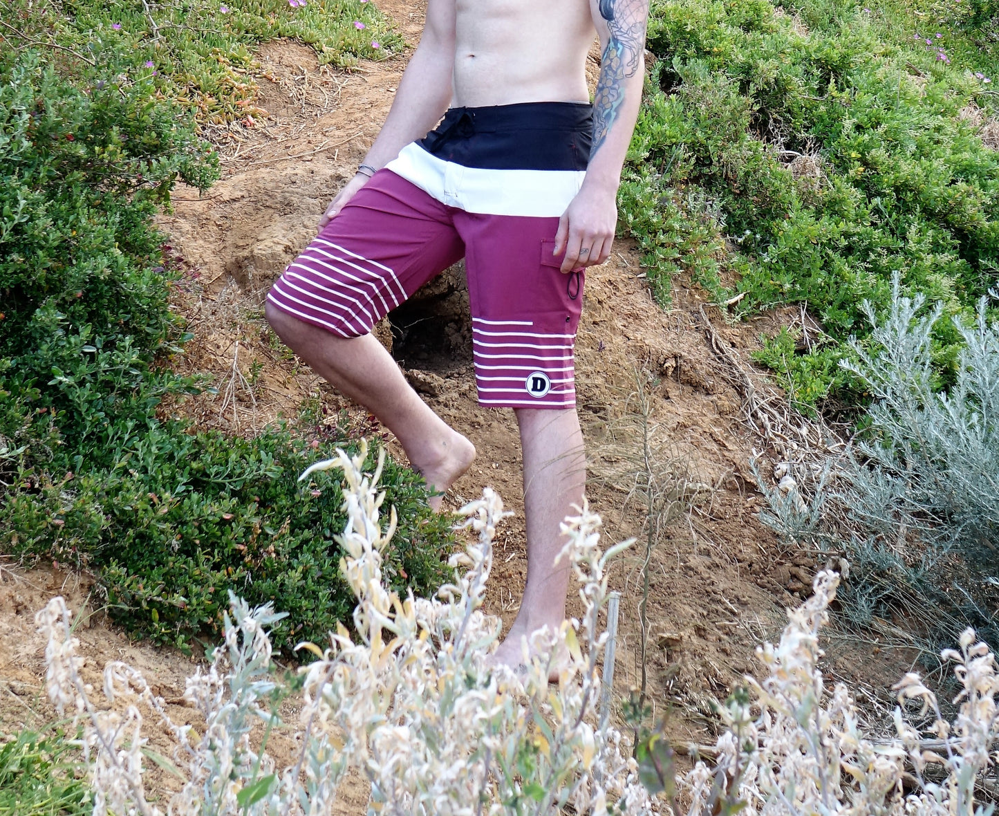 Han Board Shorts - Faded Red