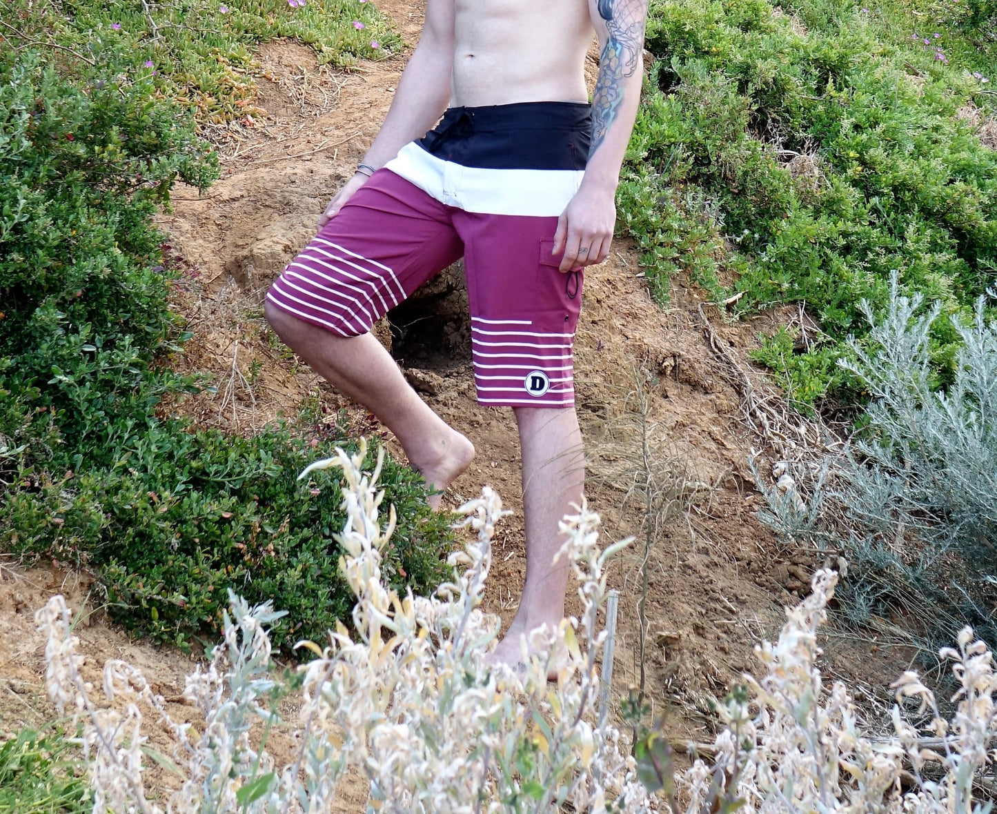 Han Board Shorts - Faded Red