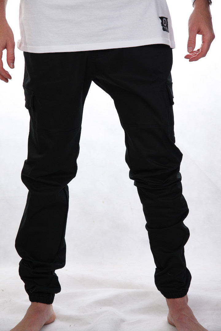 Streety Cargos Joggers - Black