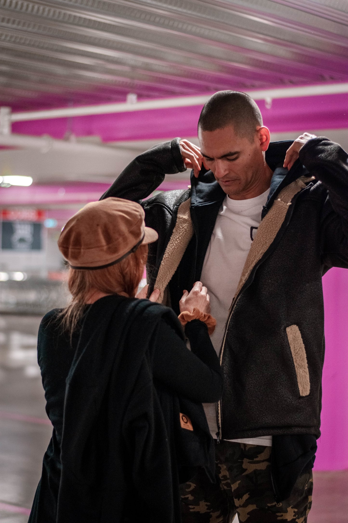 The Aviator Jacket - Black w Sherpa Wool