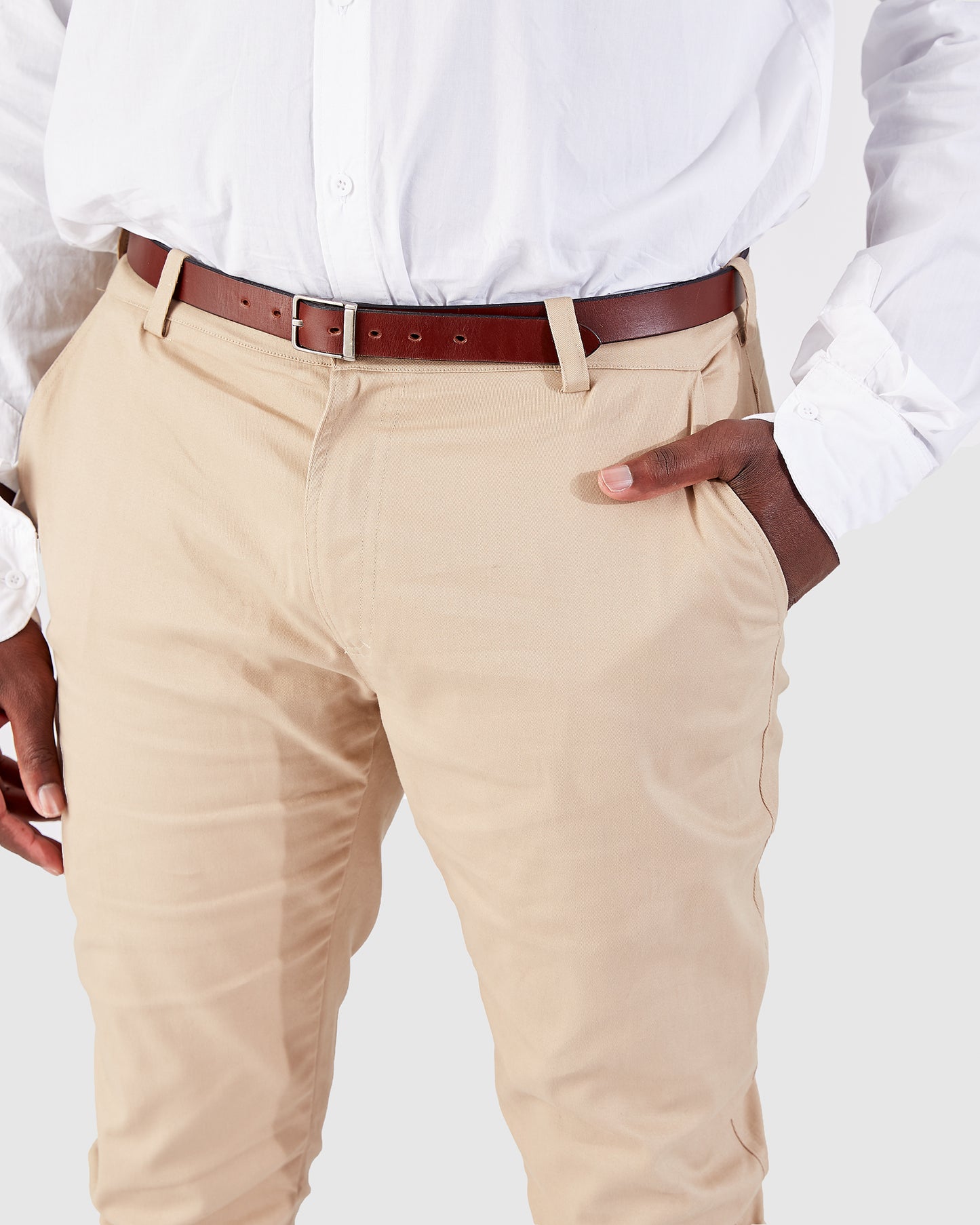 Mason Chinos - Skinny Fit Slacks - Beige