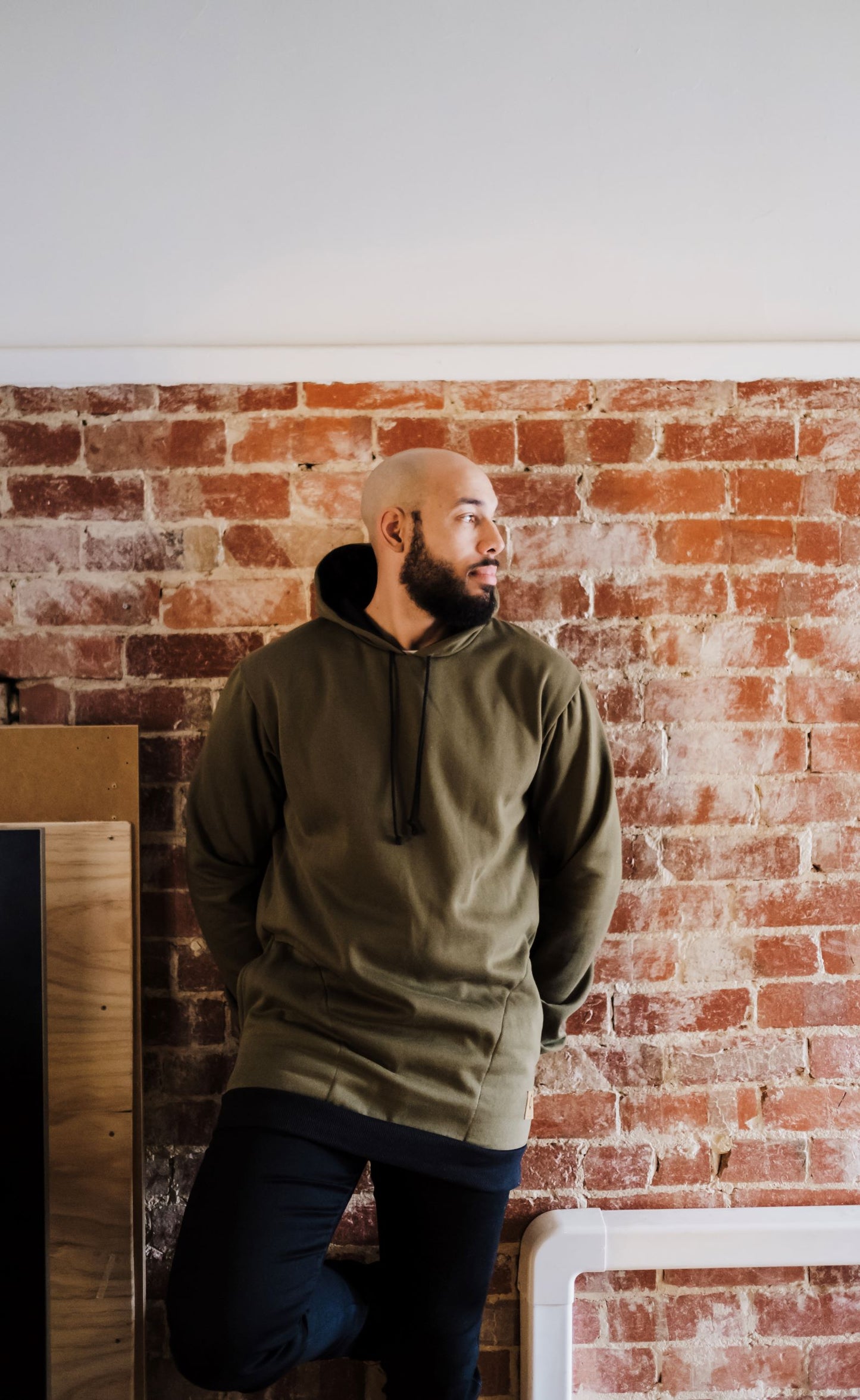 Luc Hoodie - Army Green