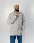 Quarter Zip Sweat - Grey Marle