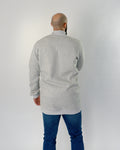 Quarter Zip Sweat - Grey Marle