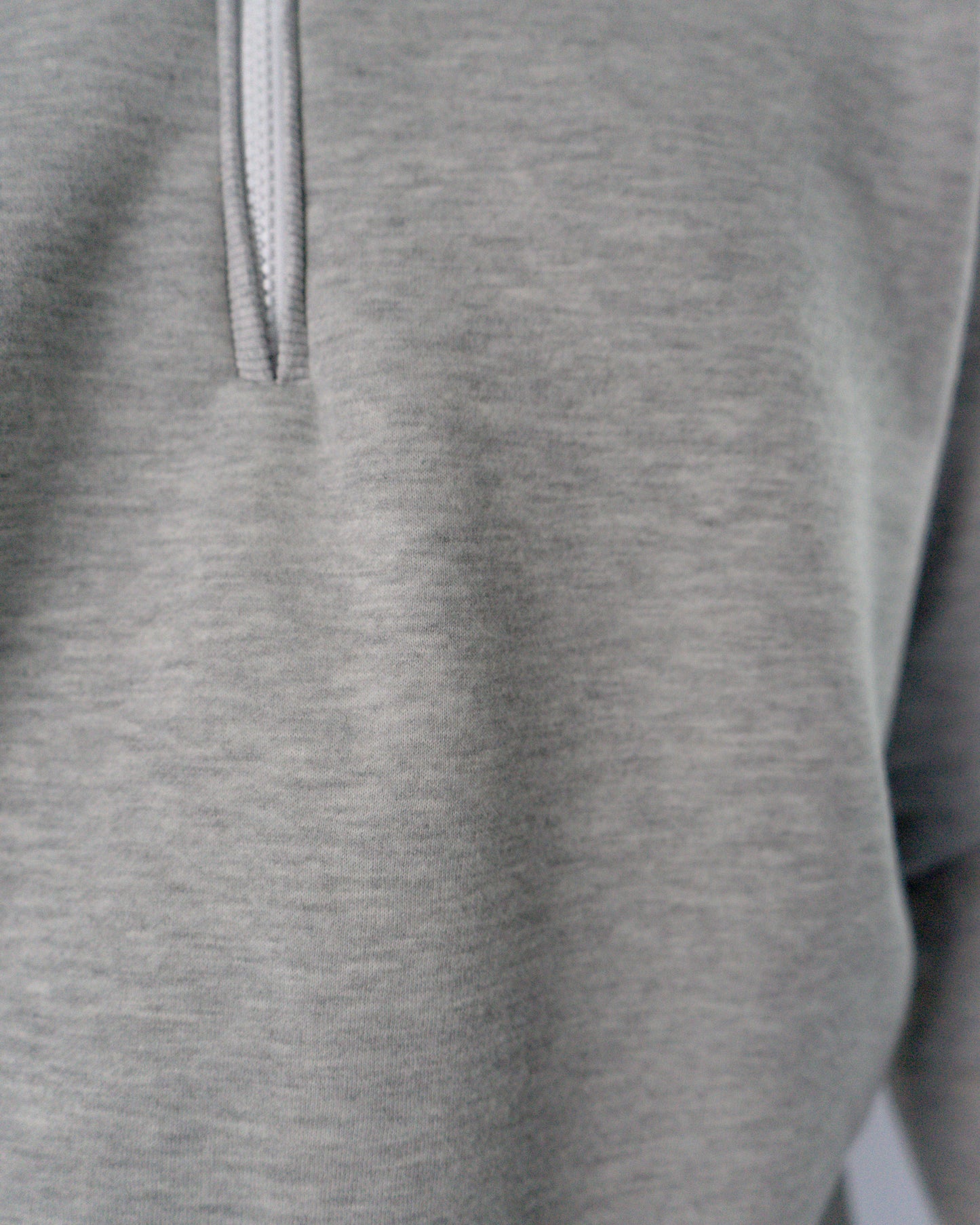 Quarter Zip Sweat - Grey Marle