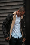 The Aviator Jacket - Black w Sherpa Wool