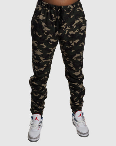 Camo Joggers- Army Green