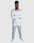 Jas Henley - White Cotton