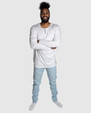 Jas Henley - White Cotton