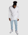 Jas Henley - White Cotton