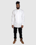 Button Down - Long Sleeve Shirt - White
