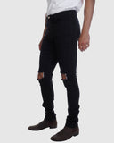JJ Stretch Jeans - Distressed Black