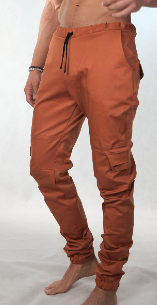 Streety Cargo Cuffs - Burnt Orange