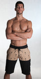 Han Board Shorts - Mustard Palm Tree