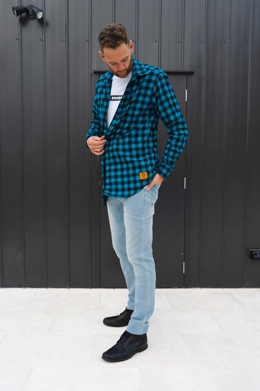 Flanny Check Shirt - Blue/Black