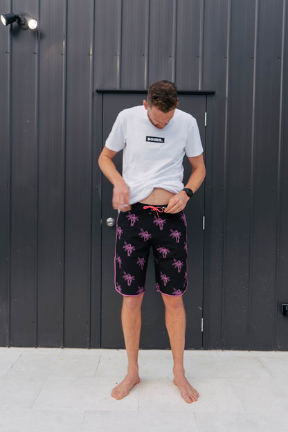 Port Boardies - Swim Shorts - Neon Palm