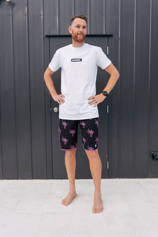 Port Boardies - Swim Shorts - Neon Palm