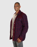 Schensch Flannel Jacket - Wool Lining - Red Check