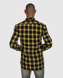Aussie Flanny Shirt - Yellow/Black Check