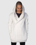 Waterfall Zip Hoodie - White Marle