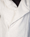 Waterfall Zip Hoodie - White Marle