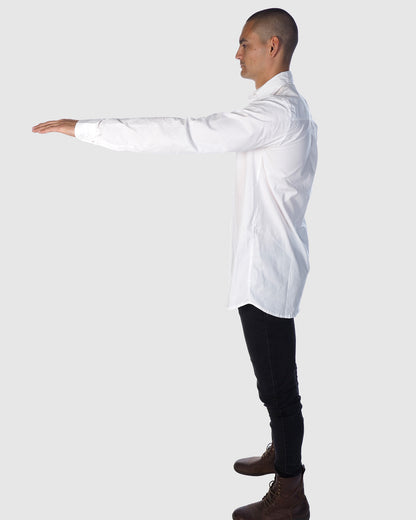 Button Down - Long Sleeve Shirt - White