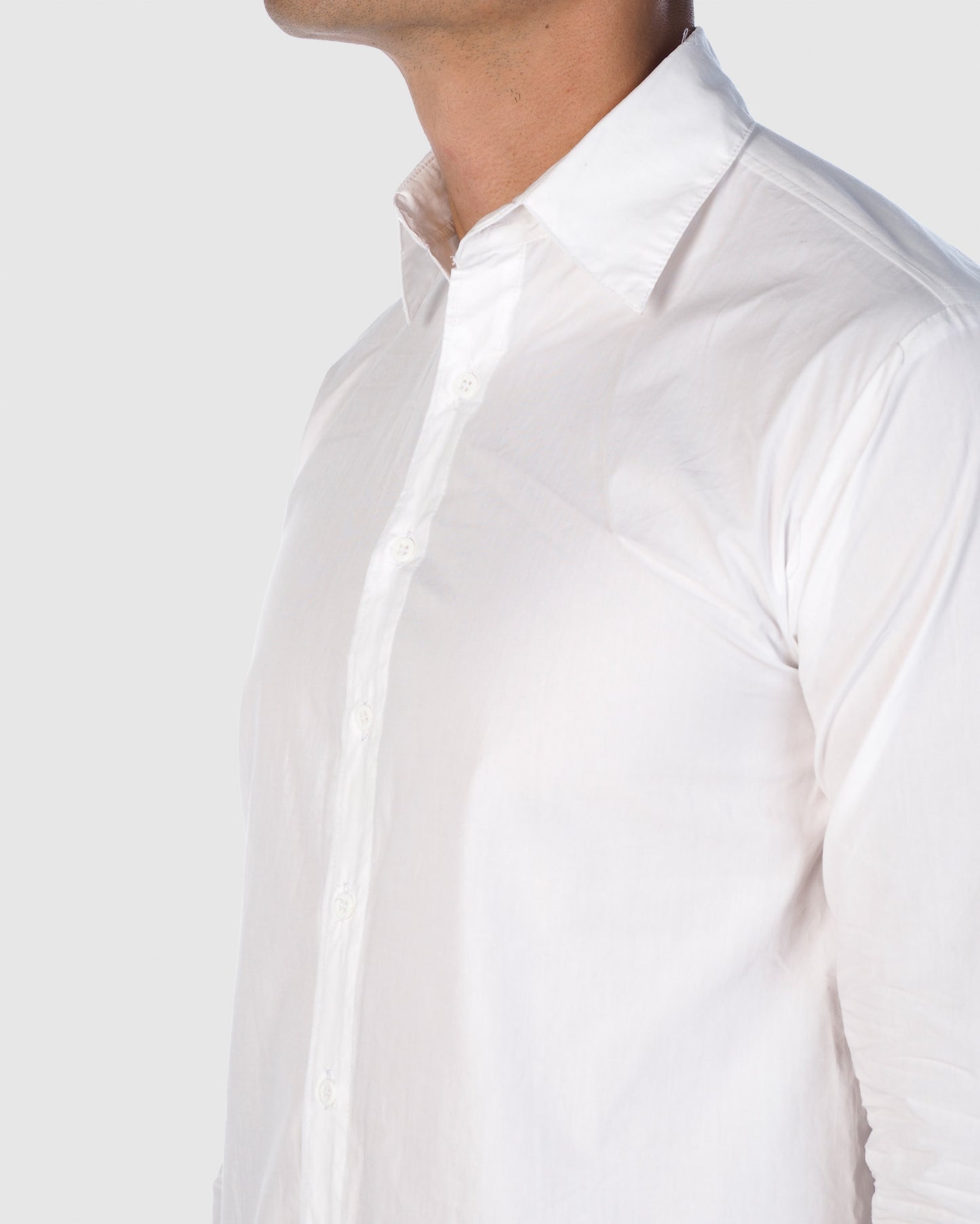 Button Down - Long Sleeve Shirt - White