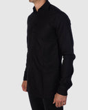 Button Down - Long Sleeve Shirt - Black