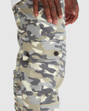 Camo  Cargo Joggers- Grey