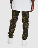 Camo Cargo Joggers- Dark Green