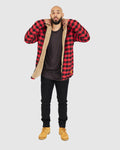 Timber Flannelette  - Red/Black Check