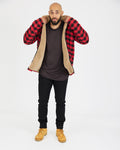Timber Flannelette  - Red/Black Check