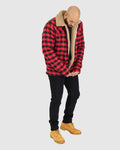 Timber Flannelette  - Red/Black Check