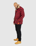 Timber Flannelette  - Red/Black Check