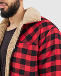 Timber Flannelette  - Red/Black Check