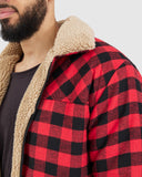 Timber Flannelette  - Red/Black Check