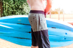 Han Board Shorts - Olive Palm Tree