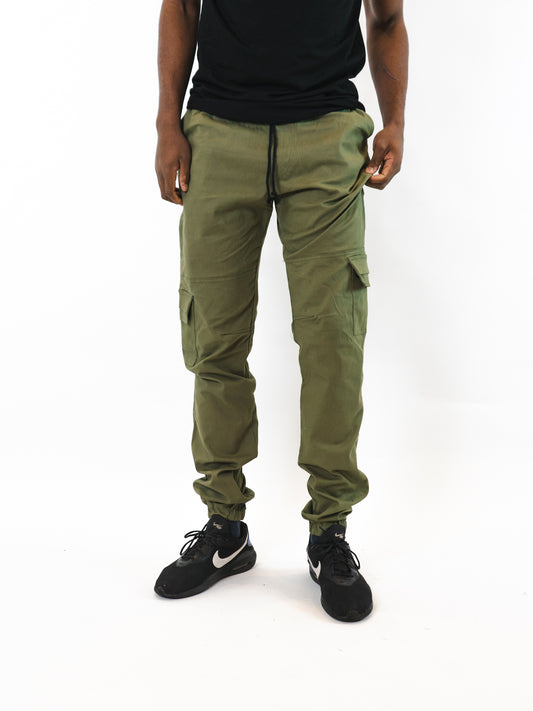 Streety Cargo Cuffs - Army Green