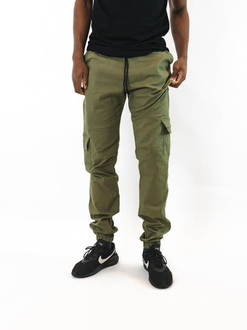 Streety Cargo Cuffs - Army Green